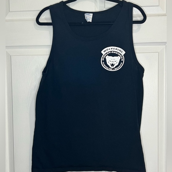 Port & Company Men’s Harley Davidson Tank - Black - Size Small Preloved Medium - Picture 1 of 3